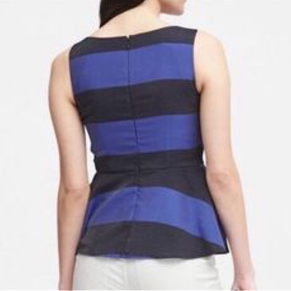 BANANA REPUBLIC STRIPED PEPLUM TOP - Picture 3 of 11